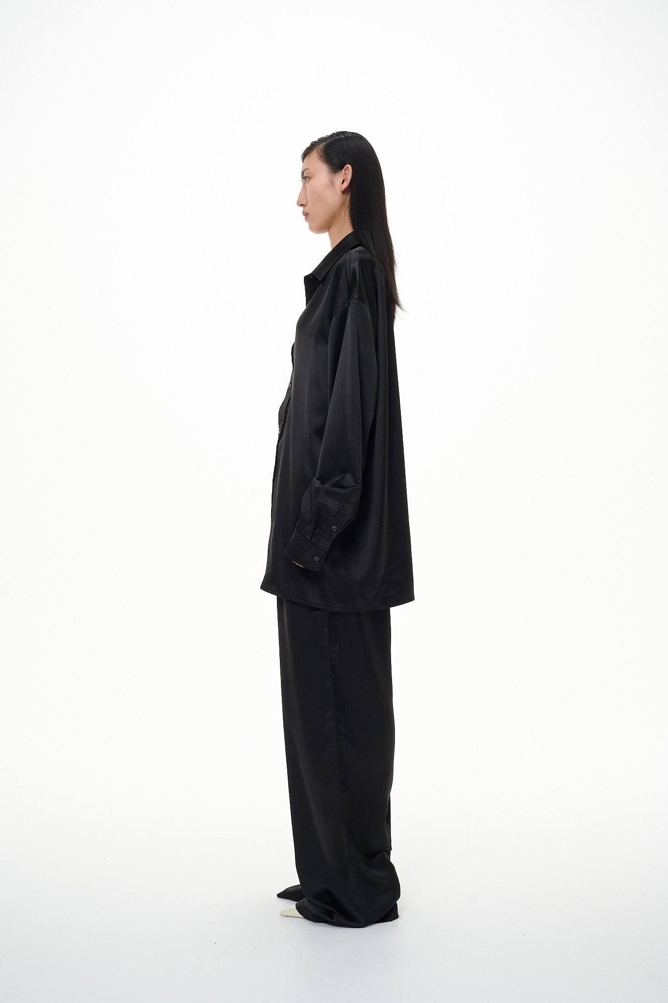 satin easy pants