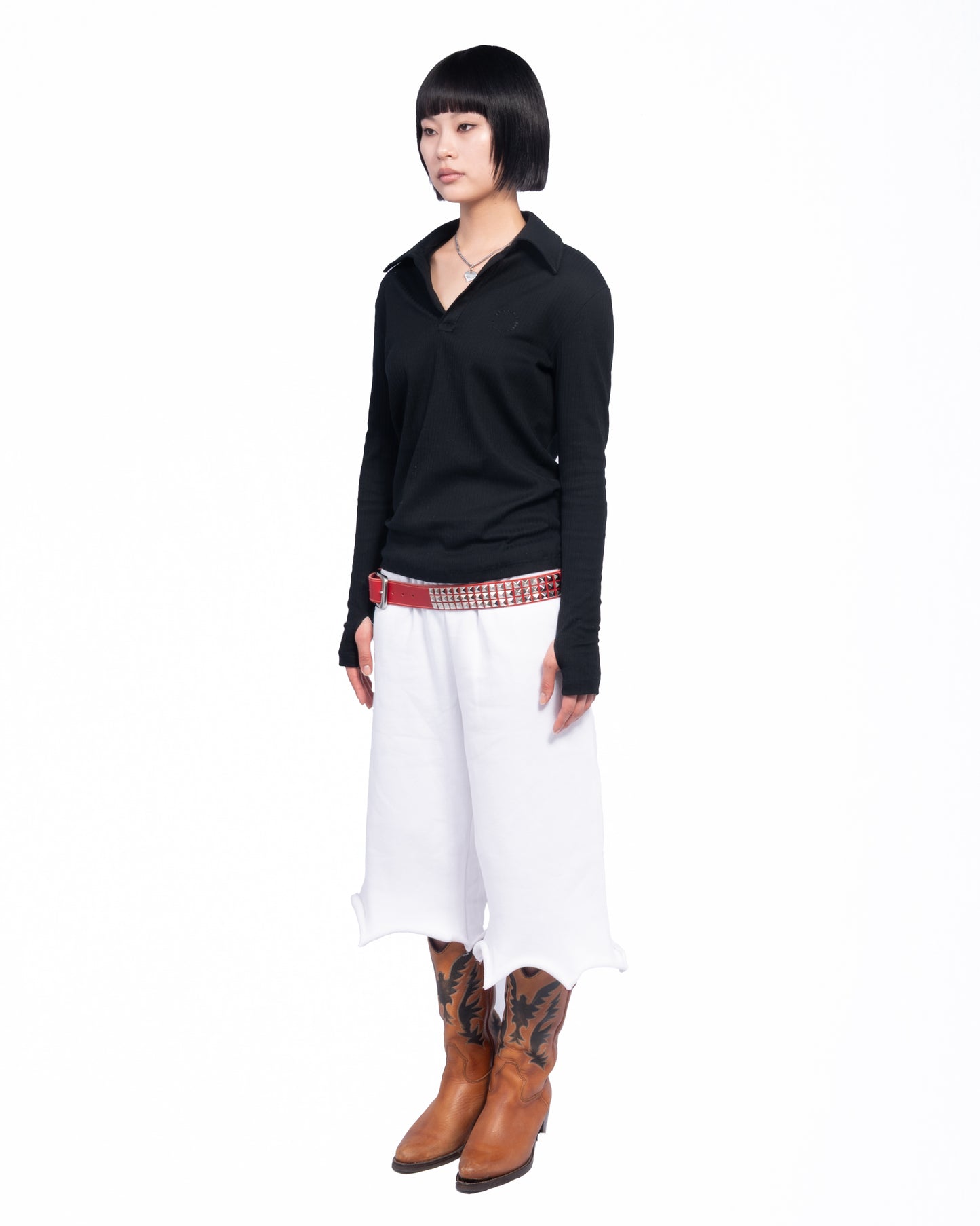 SKIPPER LONG SLEEVE POLO (BLACK)