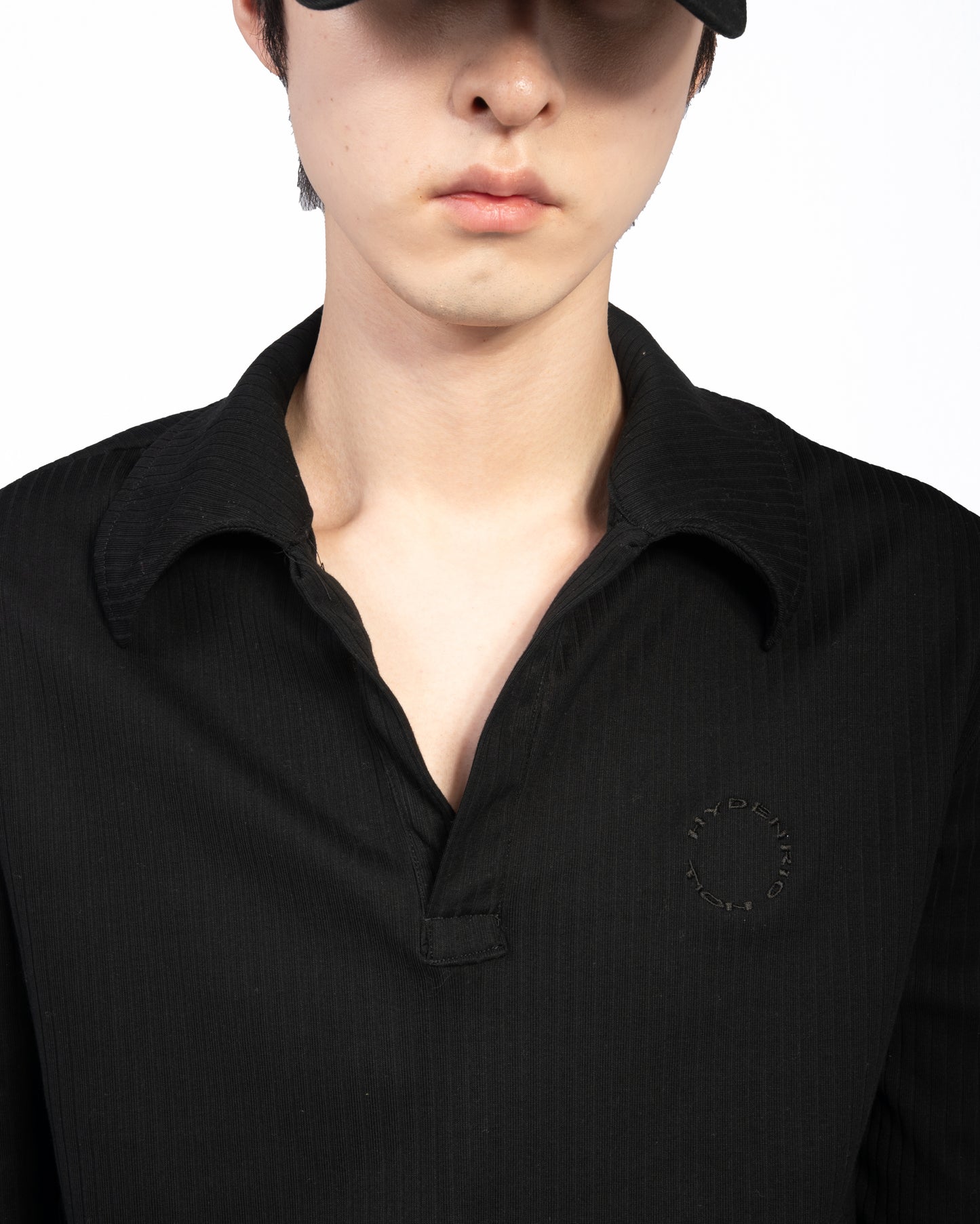 SKIPPER LONG SLEEVE POLO (BLACK)