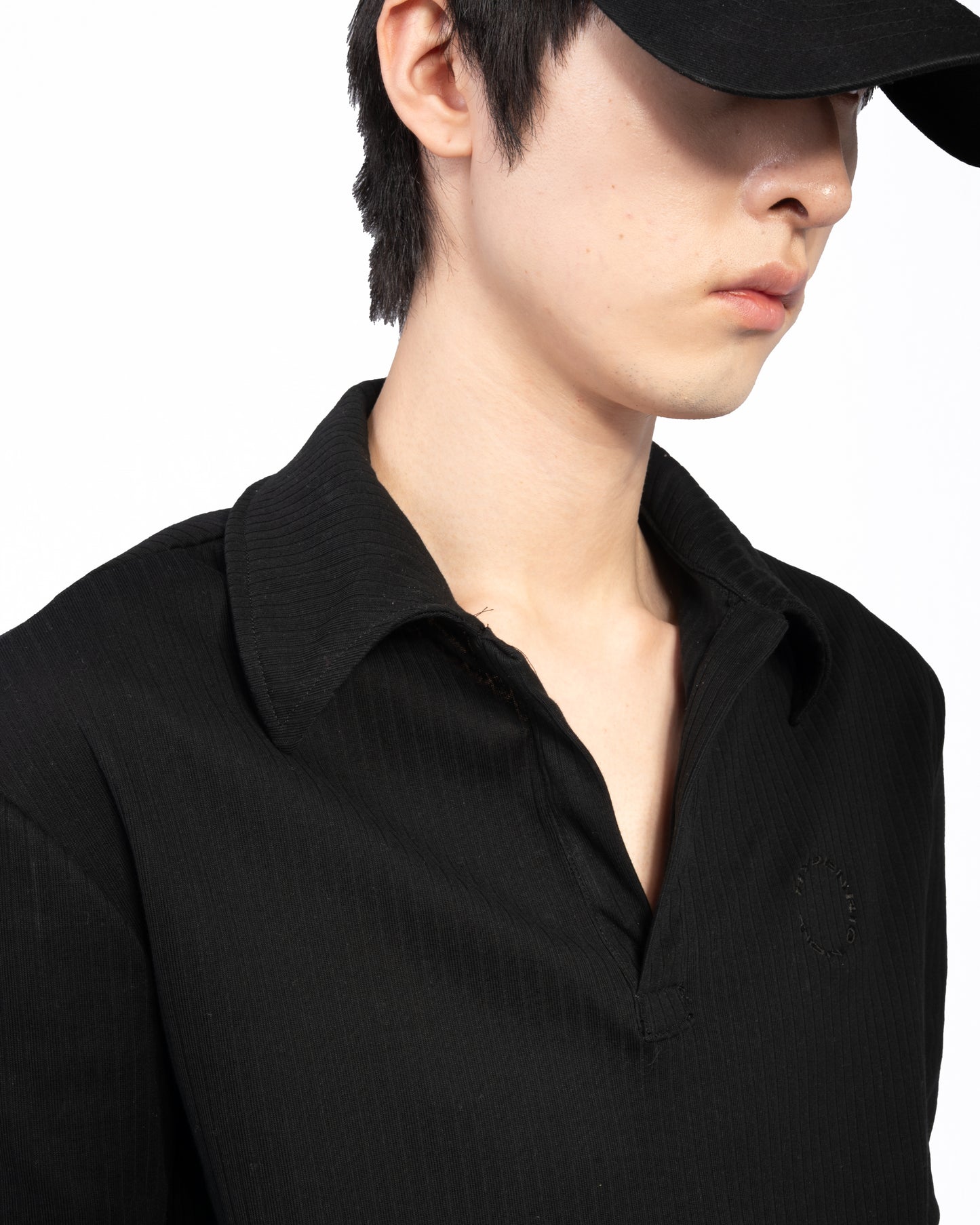 SKIPPER LONG SLEEVE POLO (BLACK)