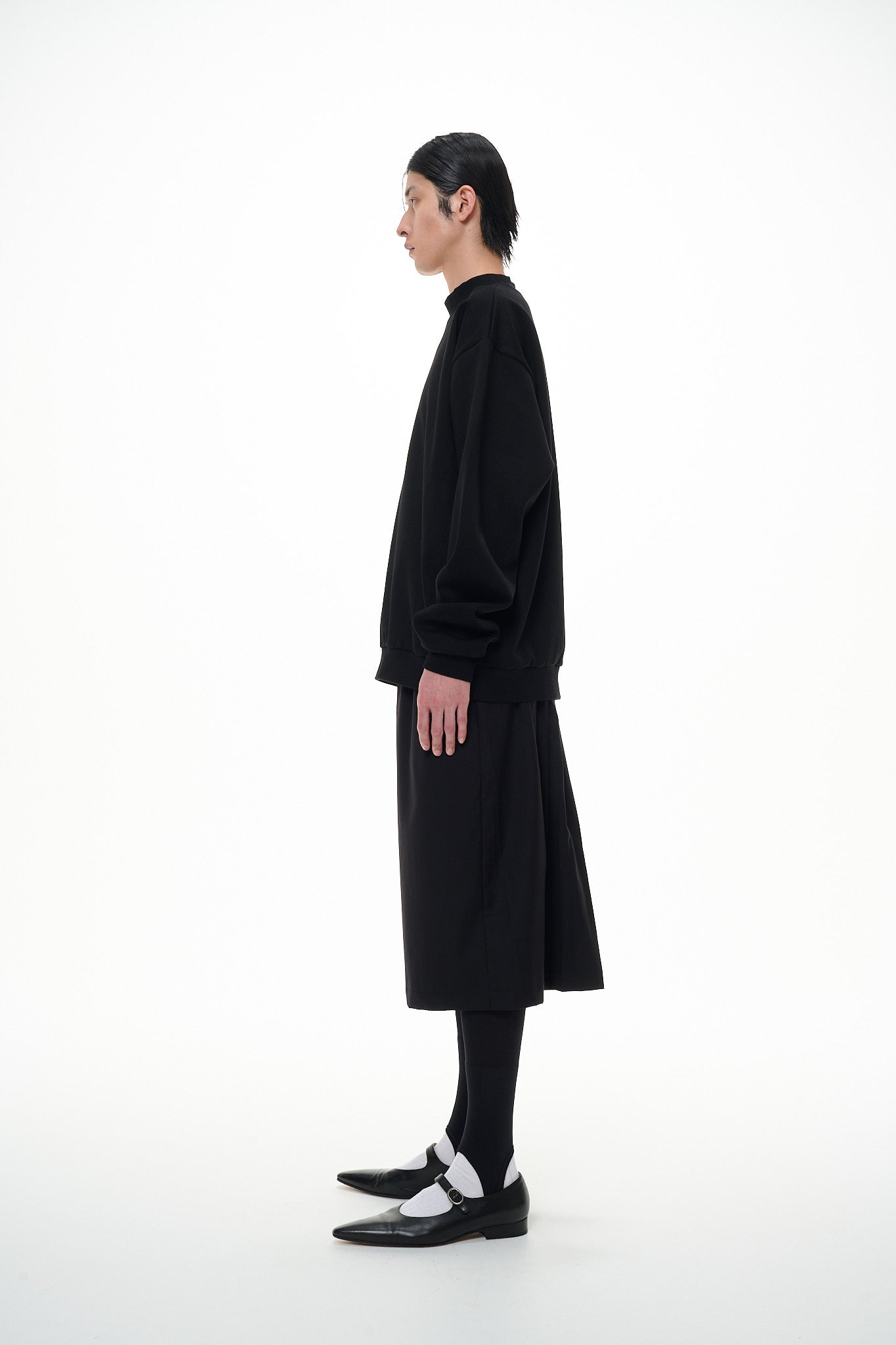 mock neck sweatshirt