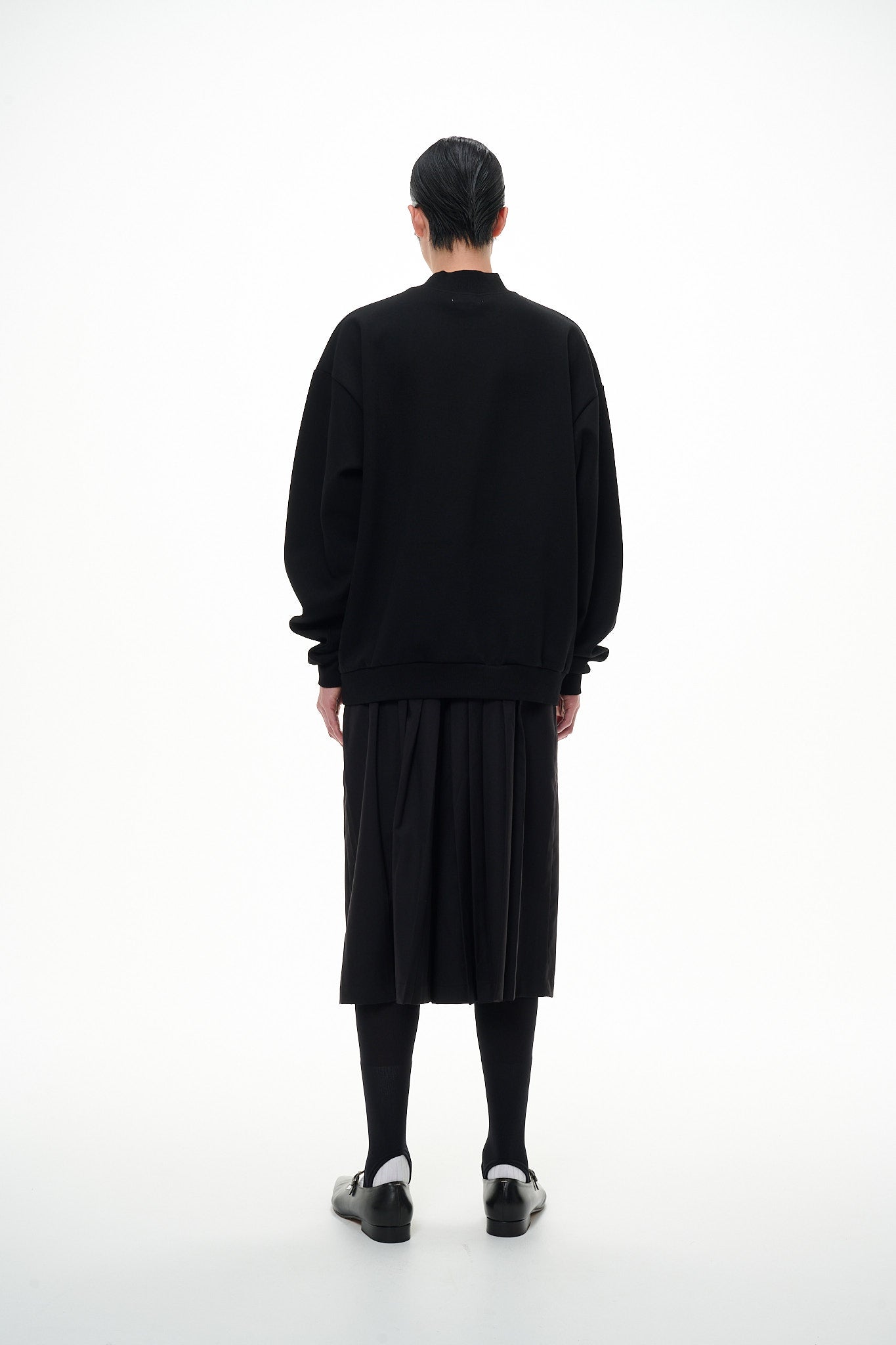 mock neck sweatshirt