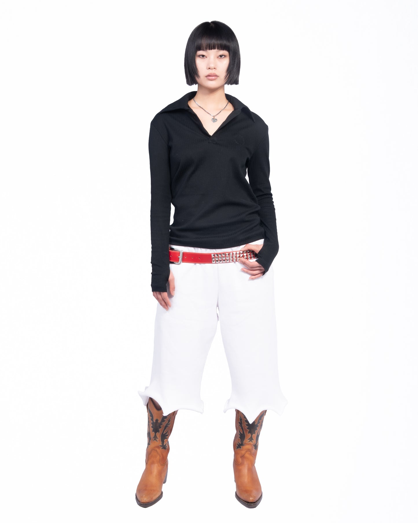 SKIPPER LONG SLEEVE POLO (BLACK)