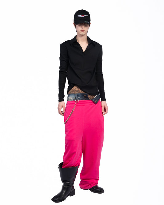 SKIPPER LONG SLEEVE POLO (BLACK)
