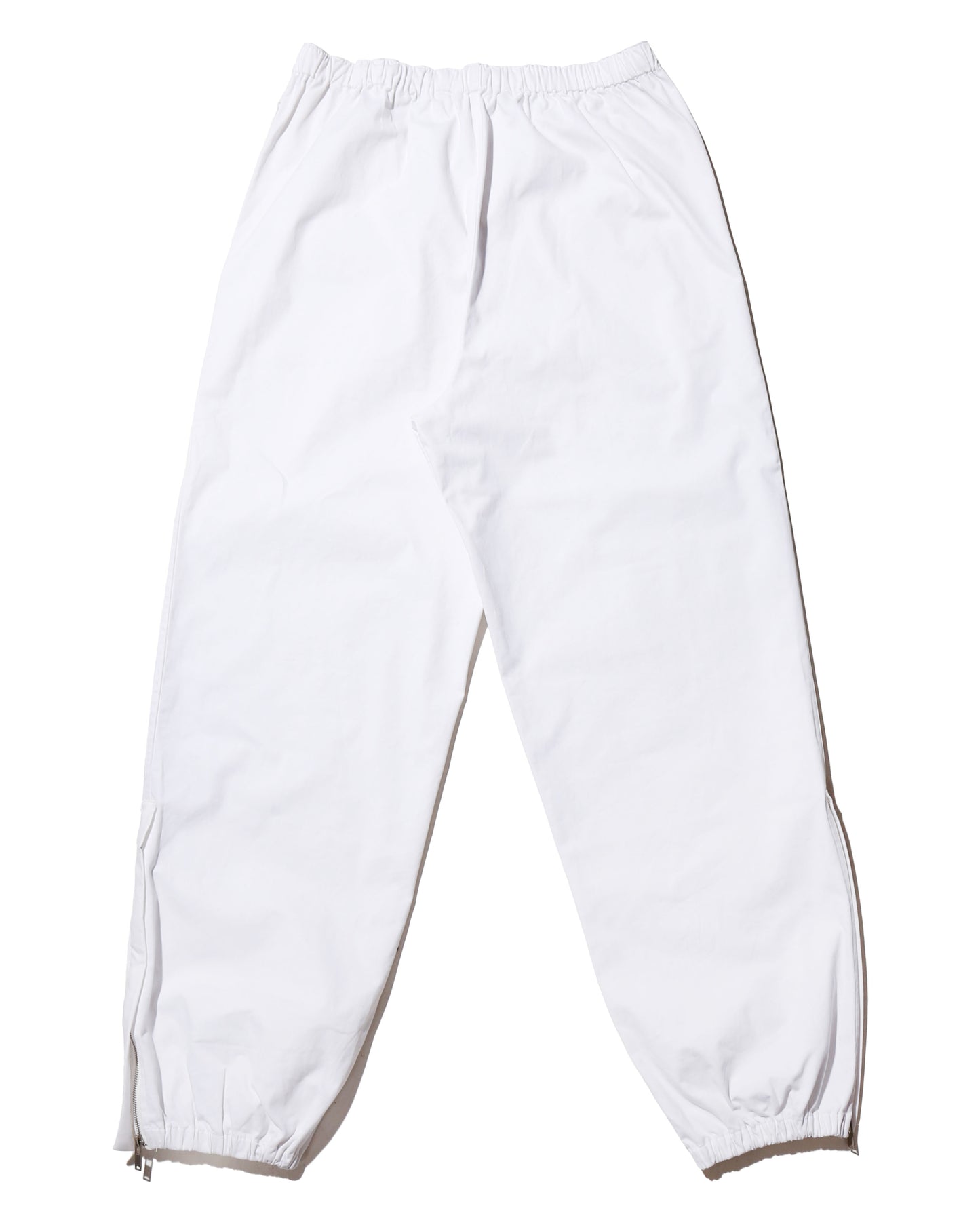 cotton zip-up pants