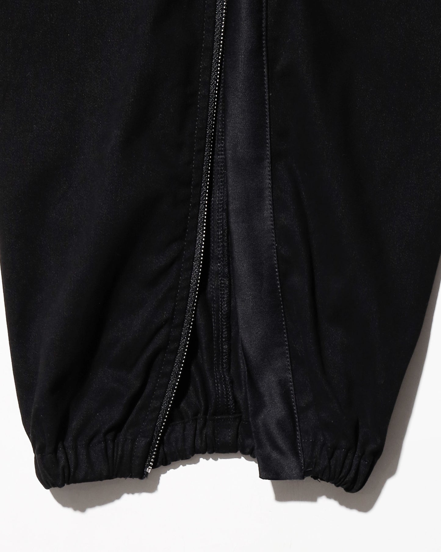cotton zip-up pants
