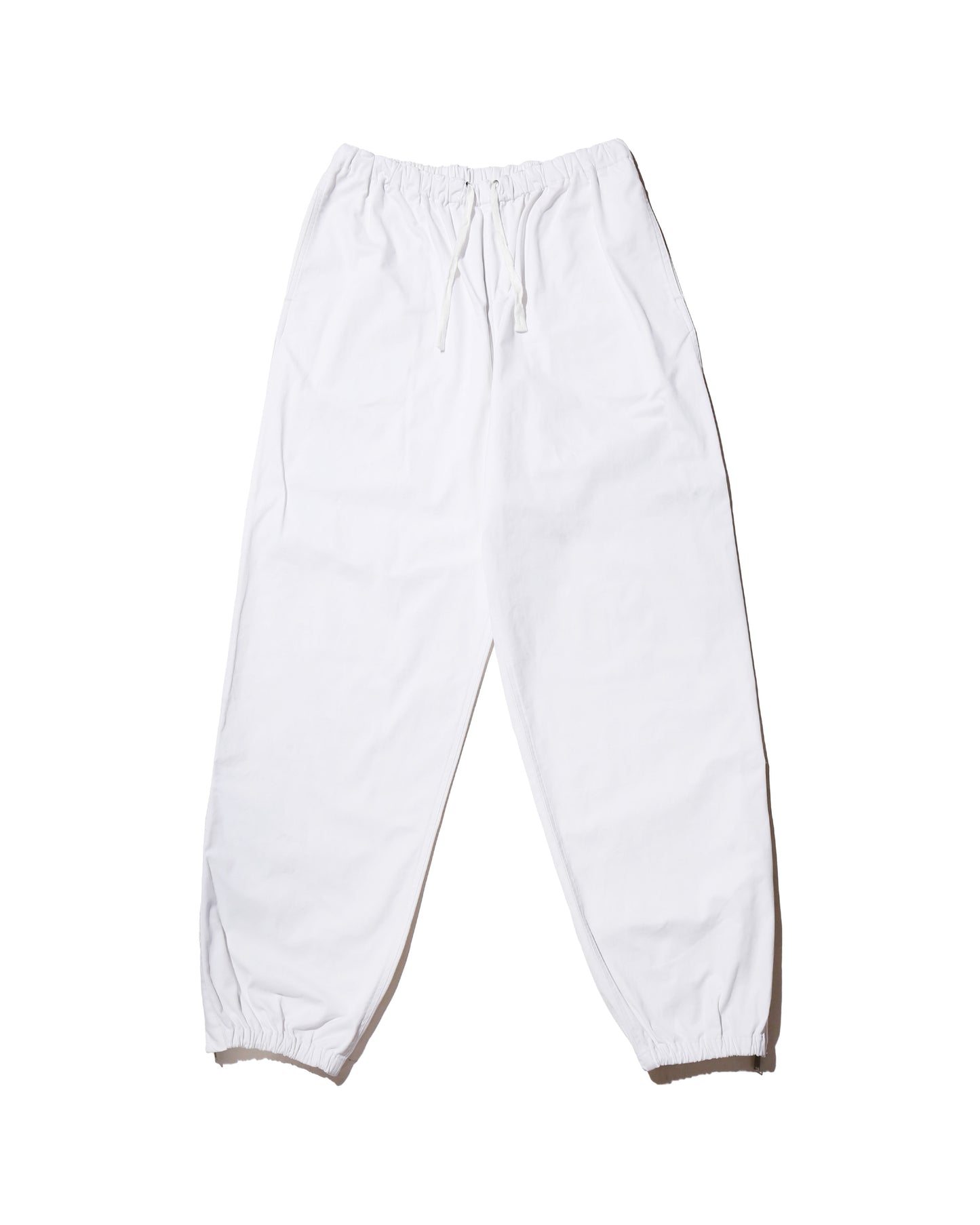 cotton zip-up pants