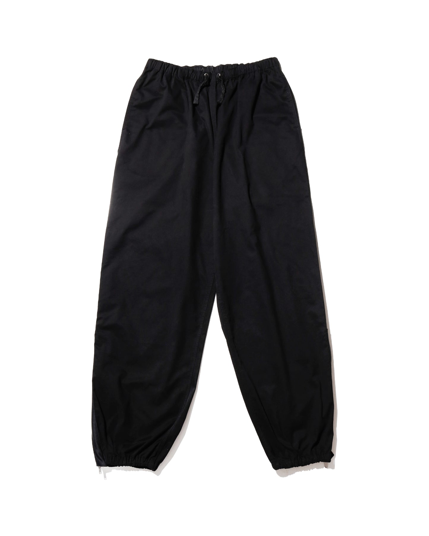 cotton zip-up pants